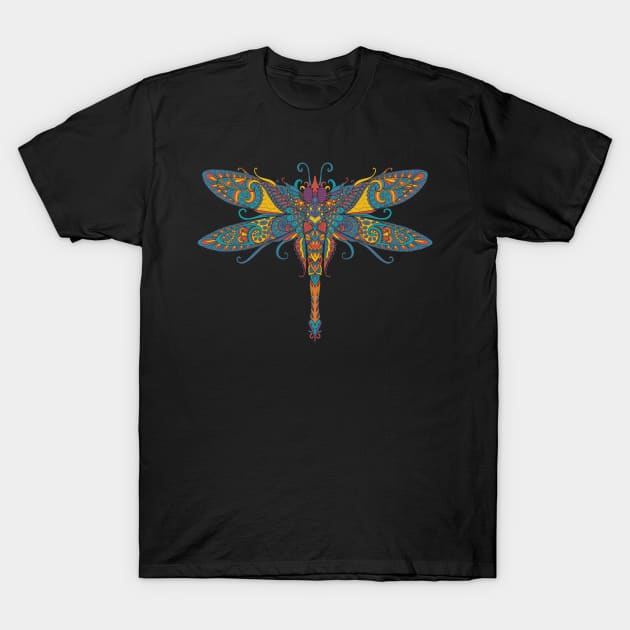 Beautiful Artistic Dragonfly T-Shirt by AlondraHanley